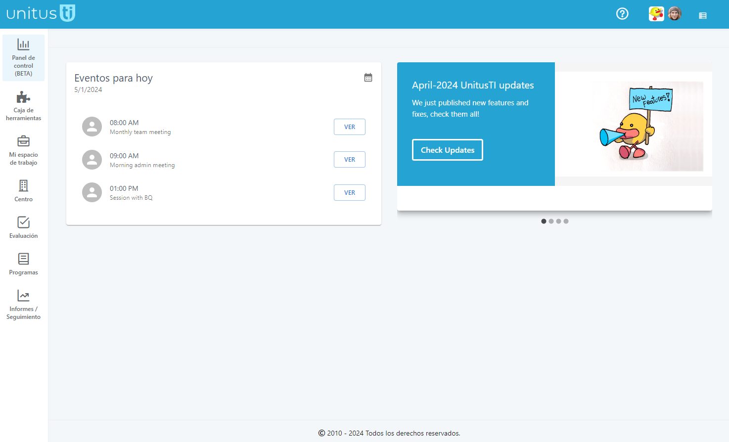 Dashboard de UnitusTI LATAM